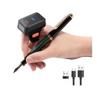 Tera Pro Series Mini CMOS Ring Scanner de Codes-Barres 1D 2D QR Scanner sans Fil Bluetooth et sans Fil 2.4G et USB 2.0 Portable, HW0010
