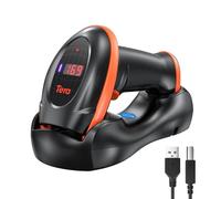 Tera Série Pro Barcode Scanner Capteur d'image Haute Performance pour Scanner de Codes-Barres de pour Code QR 2D 1D sans Fil 2,4 GHz avec câble USB de Station de Charge, HW0008