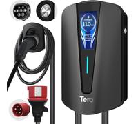 Tera Station de Recharge pour Véhicules électriques Home Niveau 2 Certifié CE, 6m câble de Charge en cuivre Pur, borne de Recharge VE jusqu'à 16A à 480V, modèle Q8