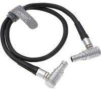 Teradek Bond via câble d'alimentation à angle droit 2 broches Lemo mâle vers angle droit 2 broches mâle pour caméra ARRI Alexa 45,7 cm