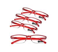 TERAISE 4PCS lunettes de lecture,lunettes anti lumiere bleue homme, légères et confortables pour lunette de lecture homme et femme, robustes lunette de vue ordinateur, étui à lunettes inclus(3.25X)