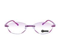 TERAISE Lunettes de lecture sans monture Mode Diamond Cut Edge Design Lentilles anti-bleues Spectacle Lecteurs pour les femmes(2.5X)