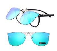 TERAISE Lunettes De Soleil à Clip pour Femmes pour Verres Polarized Flip Up Lunettes De Soleil à Monture pour Chats Vintage