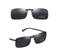 TERAISE Lunettes De Soleil Polarisées Clip Lunettes Anti - Éblouissement Uv400 Pour Hommes Femmes Conduite Voyage Outdoor Sports (Noir)