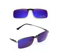 TERAISE Polarized Clip-on Sunglasses Over Prescription Glasses Anti-Glare UV400 for Men Women Driving Travelling Outdoor Sport