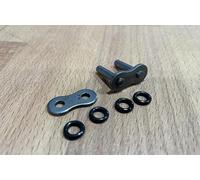 TERAM LOISIRS Attache Rapide Grise à Riveter compatible pour Chaine Moto 428 + Joints Toriques ORing NEUF
