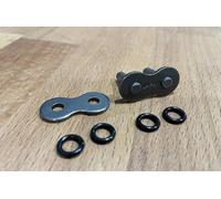 TERAM LOISIRS Attache Rapide Grise à Riveter compatible pour Chaine Moto 520 + Joints Toriques ORing NEUF