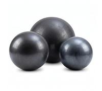 teramico Lot de 3 Boules décoratives de Jardin Vernies - Bleu, Vert, Anthracite, Turquoise, Aqua - De qualité supérieure (12 cm, 16 cm et 20 cm, Anthracite)