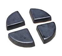 teramico Lot de Pieds élégants pour Pots de Fleurs | Dessous Céramique | Protection Contre l'humidité | Robuste & Durable | Absolument résistant au Gel (Anthracite, Lot de 4)