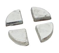 teramico Lot de Pieds élégants pour Pots de Fleurs | Dessous Céramique | Protection Contre l'humidité | Robuste & Durable | Absolument résistant au Gel (Gris/Blanc, Lot de 4)