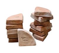 teramico Lot de Pieds élégants pour Pots de Fleurs | Dessous Terre Cuite 7,7x7,7x2cm | Protection Contre l'humidité | Robuste & Durable | Absolument résistant au Gel (Lot de 12)