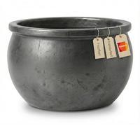 Teramico Pot de fleurs en grès fait à la main - En céramique résistante au gel - Avec trou de drainage - Dimensions du pot résistant aux intempéries - Idéal pour l'intérieur et l'extérieur