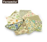 Teramila Coton Tissu Imprimé Fleur 5x50cm Bandes De Rouleau De Gelée 6-9 Pièces/Lot Telas Bricolage Patchwork Tissus Courtepointes Artisanat - Type 9pcs 5cm X 50cm #C