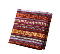 Teramila Style Ethnique Coton Lin Tissu Hôtel Bar Nappe Oreiller Canapé Couverture Textile Patchwork Rideau Matériaux Décoratifs - Type [Mzf-Dm09]-300cm X 150cm