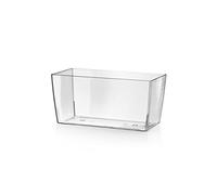 Teraplast 10447026 Pot de fleurs Transparent 26 x 13 x 13 cm