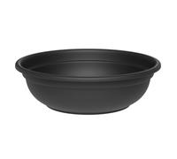 TERAPLAST Pot de fleurs rond en plastique Ebla - Diamètre : 60 cm - Couleur : anthracite
