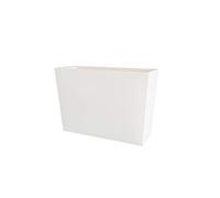 Teraplast Schio Jardinière Haute 100 cm en Plastique 100% Blanc, 100 cm