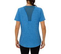 Terecey T-Shirts de Sport Femme à Manches Courtes Tee Shirt Séchage Rapide Entraînement Haut Doux et Confortable Top Col Rond pour Yoga Jogging