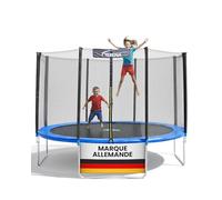 Terena Trampoline Extérieur 305 cm avec Filet de Sécurité - Trampoline de Jardin 12ft pour Enfants - Jusqu’à 150 kg - UV Résistant - Ø 305 cm