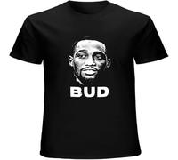 Terence Crawford Bud Big Face Silhouette Boxing Fight Fan Mens T-Shirt Printed Graphic Top Unisex Tee Black XXL