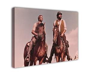 Terence Hill Bud Spencer Toile - Frères - Quatre poings pour un alléluia - Impression d'art (75 x 50 cm)