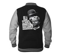 Terence Hill Old School Heroes College Veste Bud Spencer pour homme Noir, Noir , M