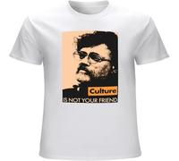 Terence McKenna Quote Culture is Not Your Friend Mens T-Shirt Printed Graphic Unisex Tee Short Sleeve Tops White S