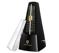 TERENCE Métronome Mécanique avec Minuterie et Tempo Précis Métronome Pour Guitare Piano Guitare Basse Tambour Violon métronomes pour adultes débutants et enfants Noir