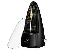 TERENCE Métronome Mécanique avec Tempo Précis Metronome Pour Guitare Piano Guitare Basse Tambour Violon Métronomes pour adultes débutants et enfants Noir christmas gifts presents Noël Cadeaux