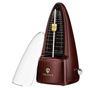 TERENCE Métronome Mécanique avec Tempo Précis Metronome Pour Guitare Piano Guitare Basse Tambour Violon Métronomes pour adultes débutants et enfants Couleur bois