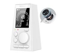TERENCE Métronome Numérique Piano guitare basse eucliri instrument métronome électronique avec Haut - parleur LCD moniteur volume tempo réglable fonction de minuterie rechargeable 30-252bpm Blanc
