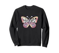 Teresa Butterfly - Word Art personnalisé avec nom Mignon Sweatshirt