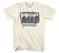 TERETdetv Garbage Band Photo Panels Shirley Manson Men's T Shirt Music Merch White Beige XL