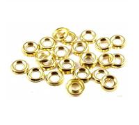 TERF® Lot de 100 rondelles à vis plaquées laiton Taille n°10 Vis à tête fraisée pour finition de surface de coupe Calibre 10 g