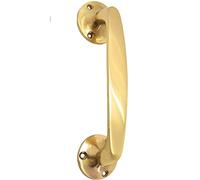 TERF® Lot de 2 poignées de porte robustes de style victorien en en laiton 165 mm avec vis de fixation pour placard de cuisine, placard, tiroir, poignée - 165 mm