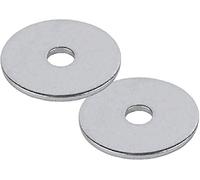TERF® Lot de 25 rondelles de carrossier plates en acier zingué - pour réparation de garde-boue, M8/8 mm x 30 mm (trou x diamètre extérieur)