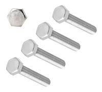 TERF® Lot de 4 boulons hexagonaux M12 x 150 mm entièrement filetés M12 (12 mm) x 150 mm