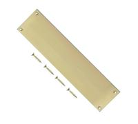 TERF® Plaque de doigt de type victorien traditionnelle 300 mm x 75 mm en laiton poli clair 300 mm x 75 mm avec vis de fixation