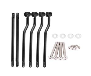 Terisass Barres de Support de Sacoche Supports en Acier Inoxydable pour Remplacement pour Noir supporti borse Laterali Moto+Selle Arriere Moto