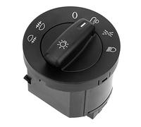 Terisass Module de capteur de lumière de commutateur de phare de voiture s'adapte aux modèles MK5 MK6 2005-2013 OE 1K0941431N 1K0941431 1K0941431AC 1K0941431AS Bouton poussoir Interrupteur Manuel Noir