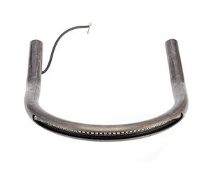 Terisass Tube café Racer Cadre de, Support de montage de cerceau de cadre de siège arrière de Cafe Racer avec feu de freinage à LED(230mm)