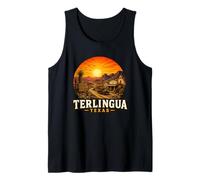 Terlingua Ghost Town, scène Vintage du désert Débardeur