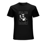 Term Arnie Robot I'll Be Back O-Neck 100% Cotton Short Sleeve Unisex T-Shirt XXL