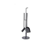 TermaTech Ensemble De Cheminée "UU Round" Noir 3 Pièces 90-182
