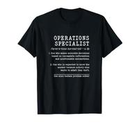 Terme de définition du Dictionnaire drôle de spécialiste des opérations T-Shirt