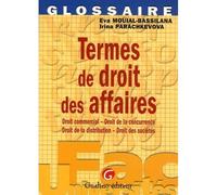 Termes de droit des affaires - parachkevova i. Mouial-bassilana e. - Gualino Eds - broché - Etude