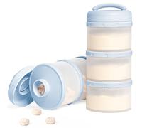 Termichy Boîte de Rangement Empilable pour Bébé en Poudre de lait, Lot de 2 (Bleu brumeux)