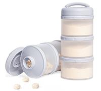Termichy Boîte de Rangement Empilable pour Bébé en Poudre de lait, Lot de 2 (Gris)