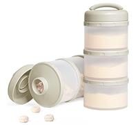 Termichy Boîte de Rangement Empilable pour Bébé en Poudre de lait, Lot de 2 (Gris Chaud)