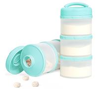 Termichy Lot de 2 boîtes de rangement empilables pour bébé (vert menthe)